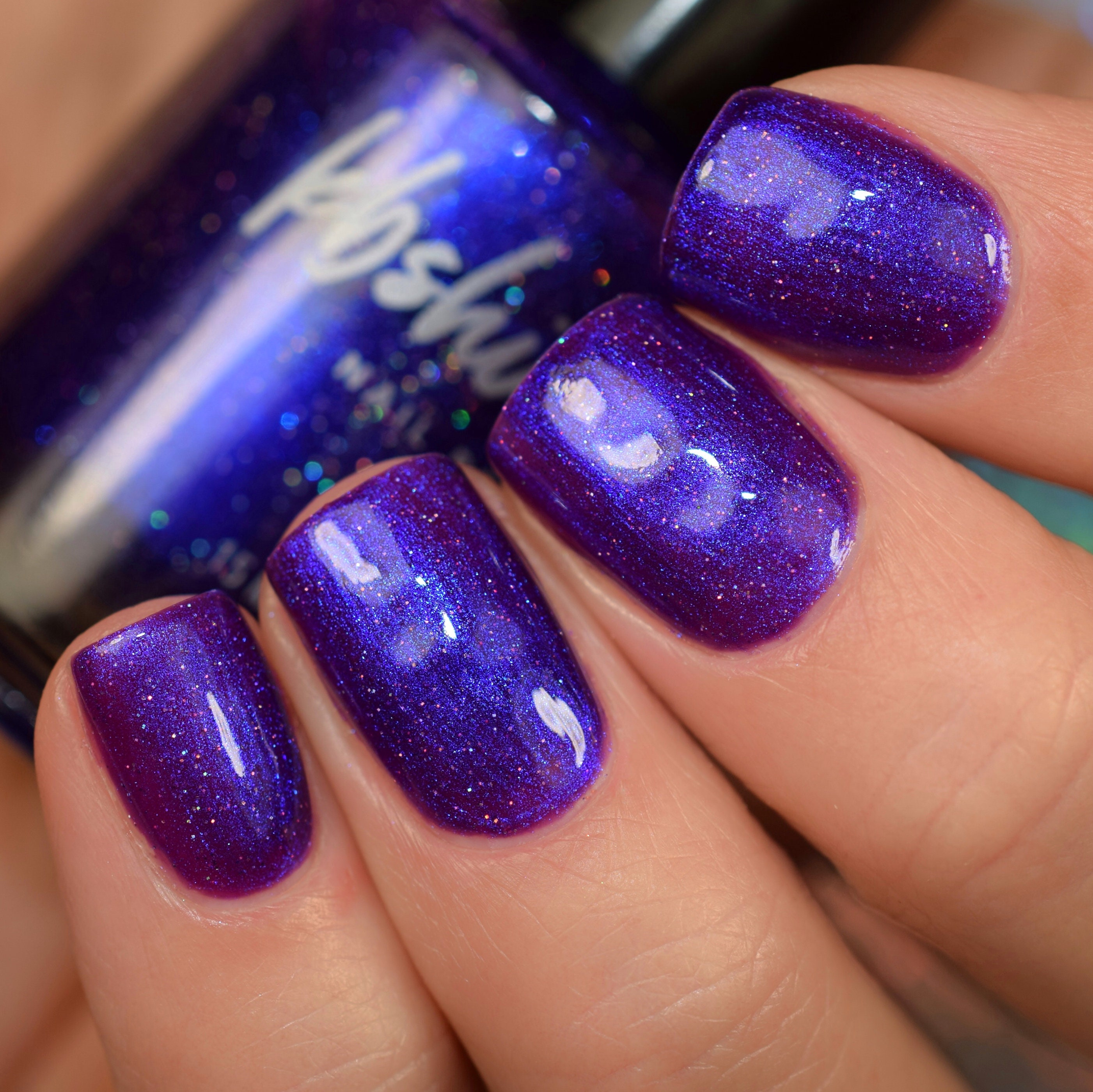Glitter nails (dark purple) - kupić Glitter manicure w Polsce | Glitter  manicure - tuffishop