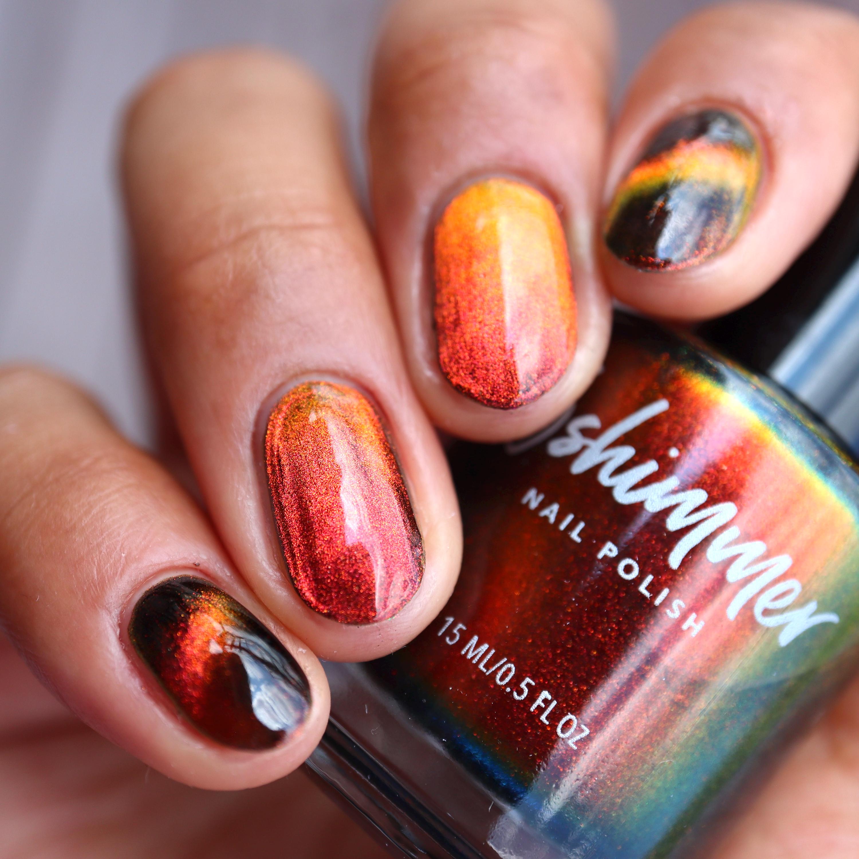 Heated up Multichrome Magnetic Nail Polish by Kbshimmer - Etsy