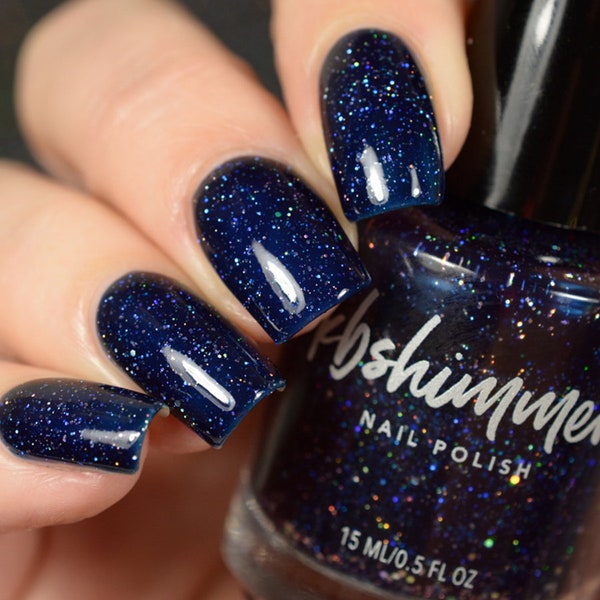 Carpe Denim Navy Jelly Nail Polish by KBShimmer