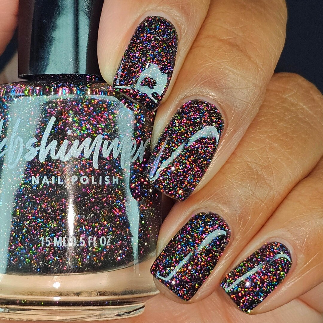 Reflective Nails Watts Going On? Reflective Nail Polish by Kbshimmer - Etsy
