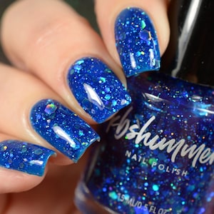 I Got A Crush On Blue Jelly Nail Polish by KBShimmer