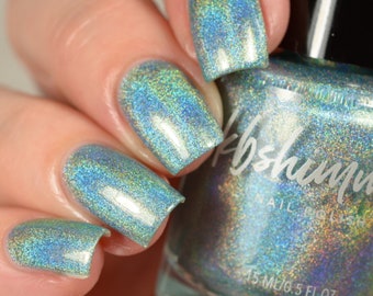Don&#39;t Fear The Reefer Aqua Green Linear Holographic Nail Polish by KBShimmer