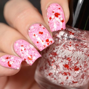 Candy Cane Crush Glitter Top Coat Nail Polish by KBShimmer