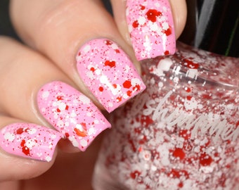 Candy Cane Crush Glitter Top Coat Nail Polish by KBShimmer