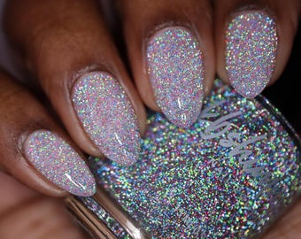 A Real Gem Rainbow Reflective Nail Polish Topper by KBShimmer