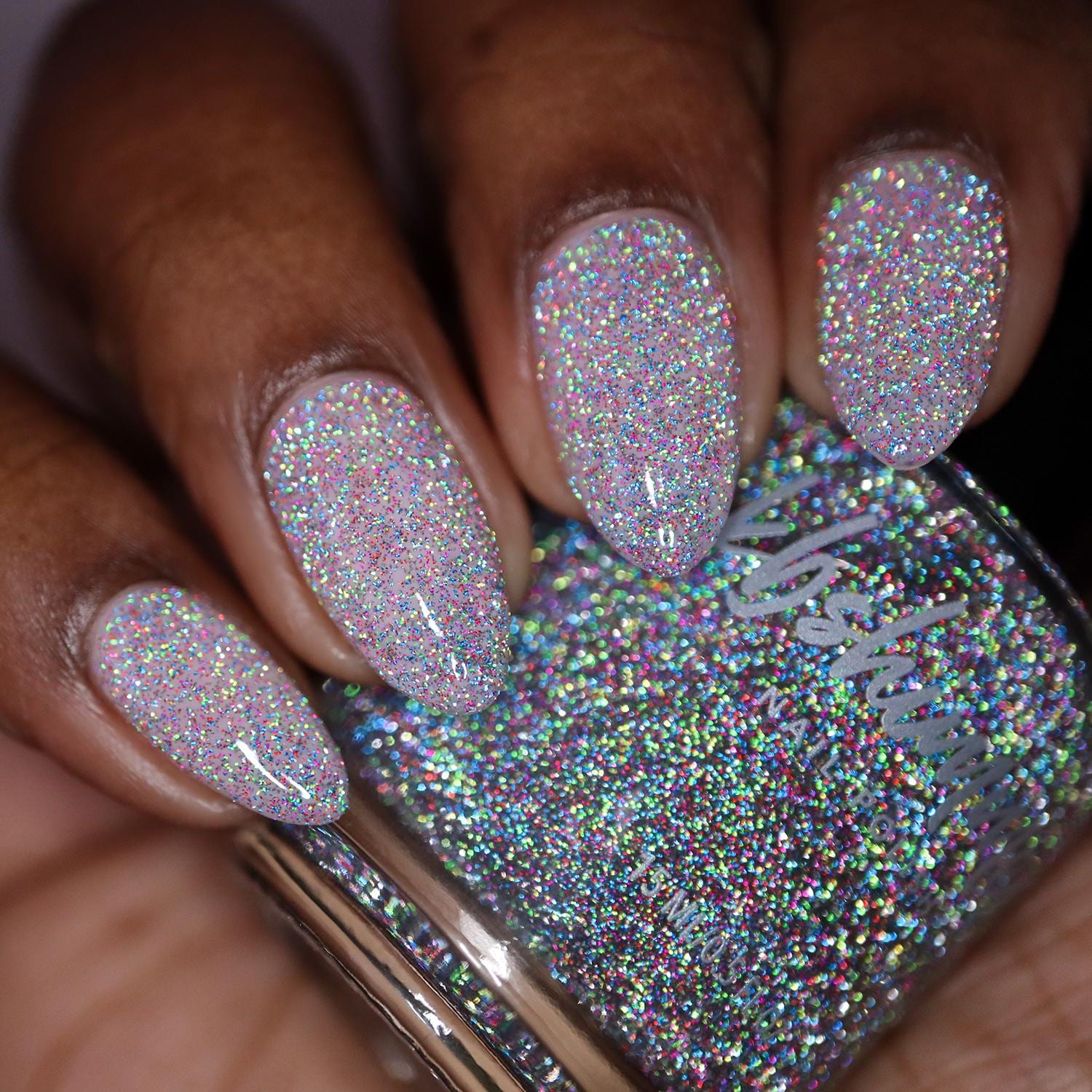 A Real Gem Rainbow Reflective Nail Polish Topper by KBShimmer