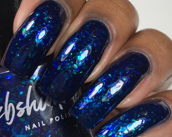 Spell Check Blue Jelly Nail Polish by KBShimmer