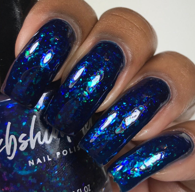 Spell Check Blue Jelly Nail Polish by KBShimmer image 1