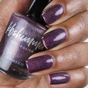 Fig-Get About It Purple Linear Holographic Nail Polish by KBShimmer