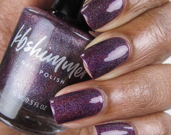 Fig-Get About It Purple Linear Holographic Nail Polish by KBShimmer