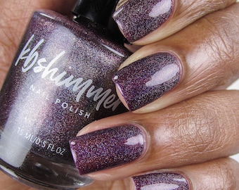 Fig-Get About It Purple Linear Holographic Nail Polish by KBShimmer