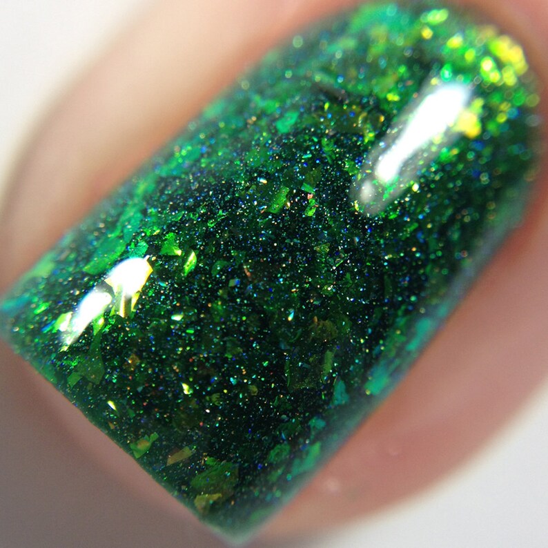 Hows It Growing Flakie Nail Polish by Kbshimmer Etsy