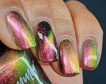 Crater To Me Magnetic Multichrome Nail Polish by KBShimmer