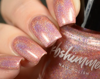 Stop And Smell The Rosé Linear Holographic Nail Polish by KBShimmer