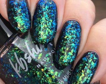 Flake Expectations Multichrome Flake Top Coat Nail Polish by KBShimmer