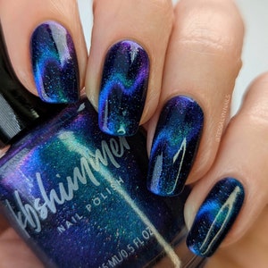 How Polarizing Multichrome Magnetic Nail Polish by KBShimmer