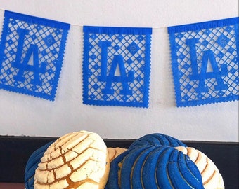 Los Doyers - Go Blue - papel picado banners