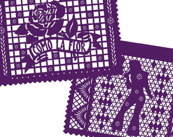 Papel Picado Banner SELENA, Como La Flor