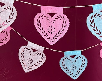 TRANS PRIDE HEARTS - Papel Picado - Ready Made