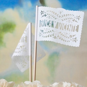 Papel Picado Flags - Personalized SANTA CRUZ banderitas - Any occasion