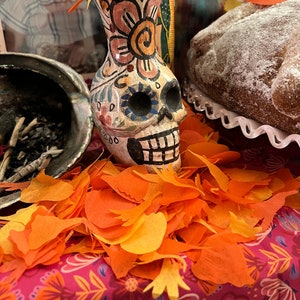 Goudsbloem Cempasuchitl-bloemblaadje confetti - Dia de Muertos - Dag van de Doden