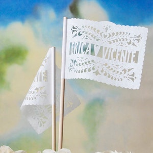 Papel Picado Flags - Personalized SANTA CRUZ banderitas - Any occasion