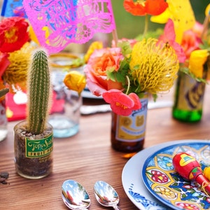 Fiesta Party Centerpiece Flags BUENOS AIRES personalized, custom color papel picado banderas any occasion image 3