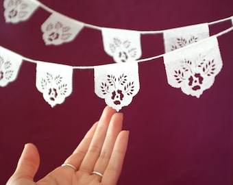 Papel picado banners - LAS FLORES minis - Ready Made