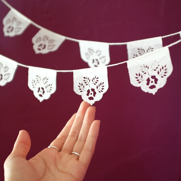 Papel picado banners - LAS FLORES minis - Ready Made