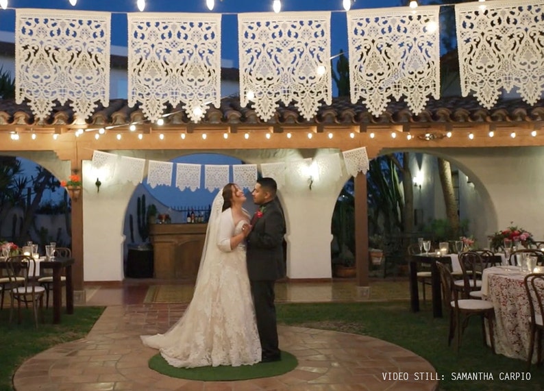 CORELLI XL custom color papel picado banners wedding garland image 2
