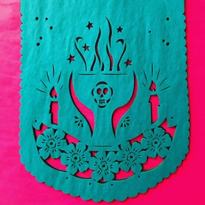 Day of the Dead papel picado banners MUERTITOS image 4