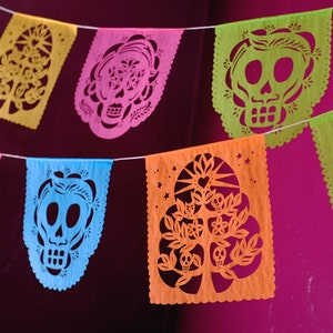 Day of the Dead papel picado banners MUERTITOS image 1