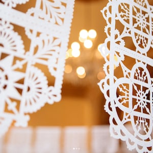 BELLA - banderines de papel picado fino para fiesta - colores personalizados imagen 5