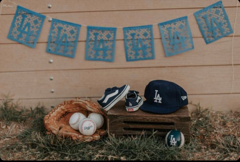 Los Doyers Go Blue papel picado banners image 3