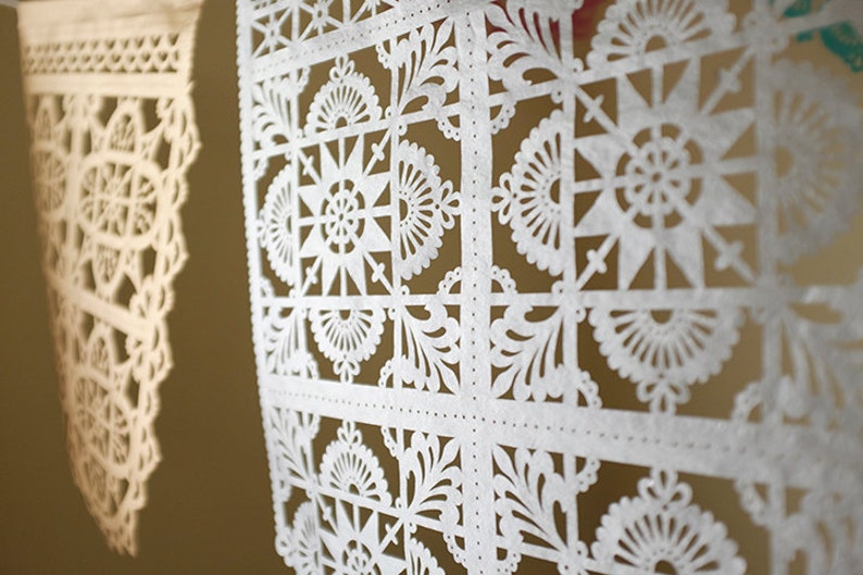 BELLA - banderines de papel picado fino para fiesta - colores personalizados imagen 6