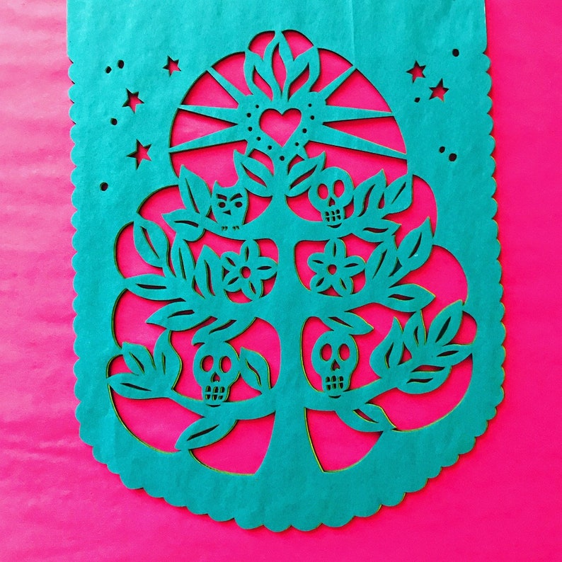 Day of the Dead papel picado banners MUERTITOS image 6