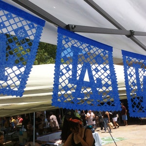 Los Doyers Go Blue papel picado banners image 2