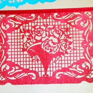 BOUQUET - custom color papel picado banners - fiesta decorations