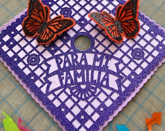 Grad Cap Art - Para Mi Familia - ready to ship