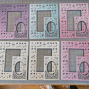 Muerto Papel Picado Frame Mats set of 2 Day of the Dead altar, Dia de Los Muertos Ofrenda image 4