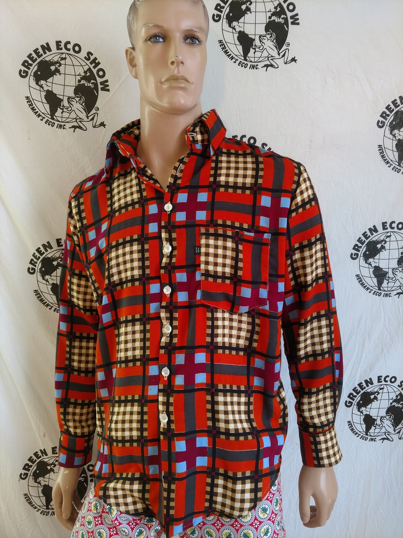 Shirt Hermans Eco Large shirt USA hipster 2 part collar