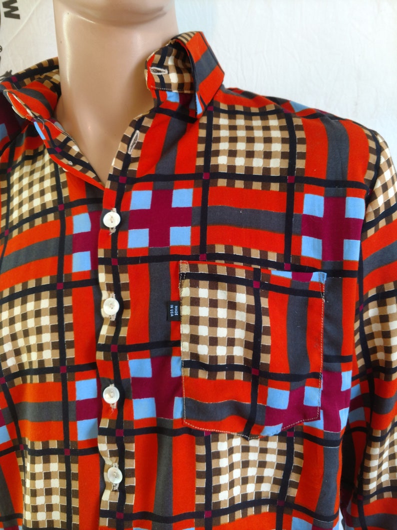 Shirt Hermans Eco Large shirt USA hipster 2 part collar