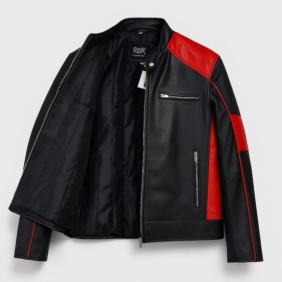 Cafe Racer Jaqueta De Piloto De Corrida Jaqueta De Couro De