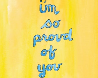 Inspirational Greeting Card, Encouragement Greeting Card, Quotes, You Are So Brave, Bravery, Proud of You Greeting Card