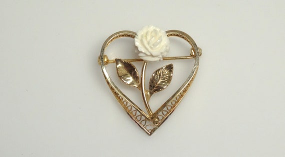 12K Gold Filled Heart Stick Pin by WRE