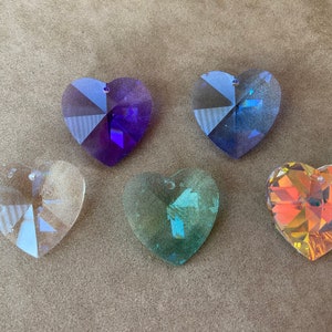 Swarovski Article 6228 / 6202, Heart Pendant, 28mm, 5 Colors! Sold by the piece