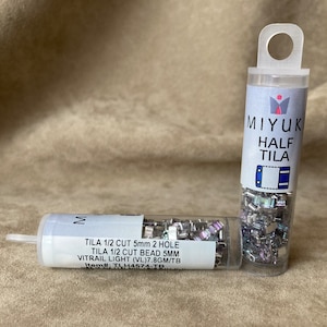 Half Tila, TLH4574, Light Vitrail, Miyuki