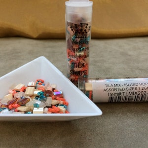 Tila Mix, Island Hopper, TLMIX202, Miyuki 2 Hole Bead