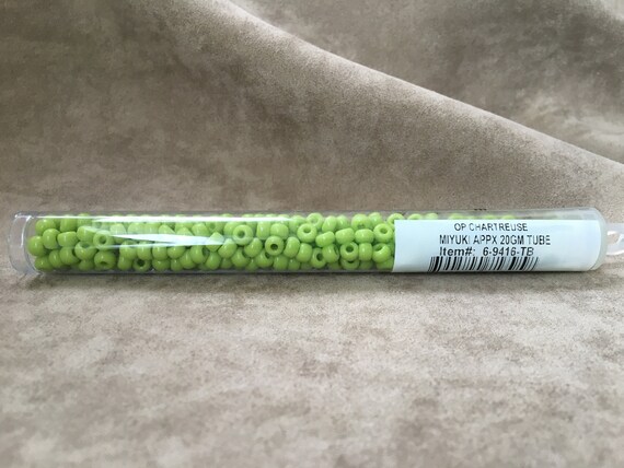 6-416, Miyuki 20g Opaque Chartreuse 6-416, Miyuki 20g Opaque Chartreuse