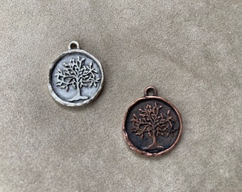 Tree of Life Charm Pendant, 2 Finishes, Nunn Design